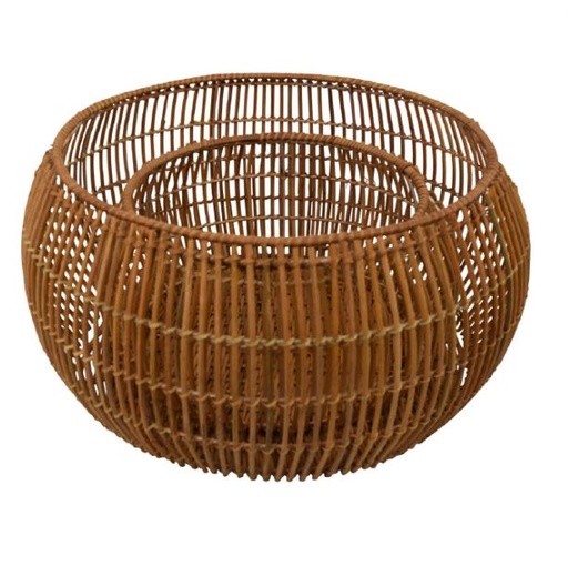 [168937-TT] Circular Natural Fiber Basket Large