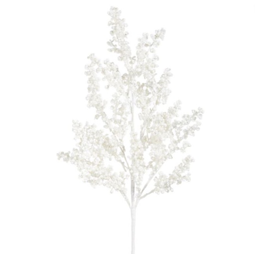 [169832-TT] Snowy White Berry Spray 29in
