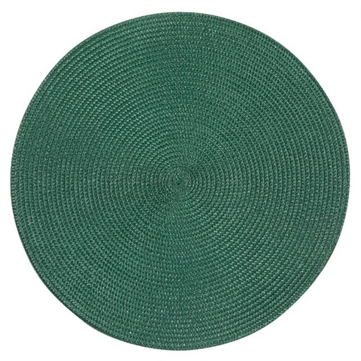 [169998-TT] Disko Spruce Green Round Placemat