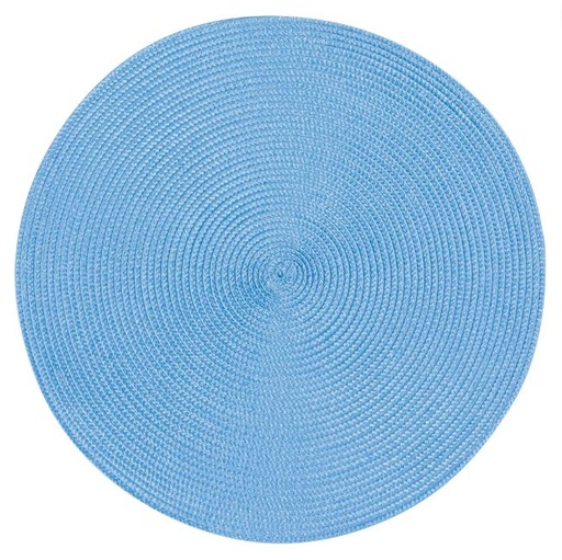 [170002-TT] Disko French Blue Round Placemat