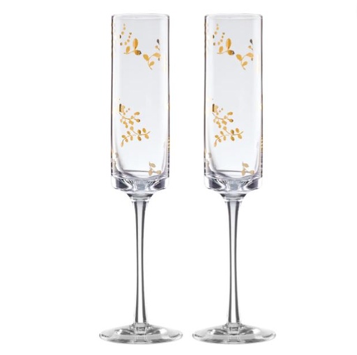 [170055-TT] Lenox Opal Innocence Flourish Champagne Toasting Flute Set 2 pc