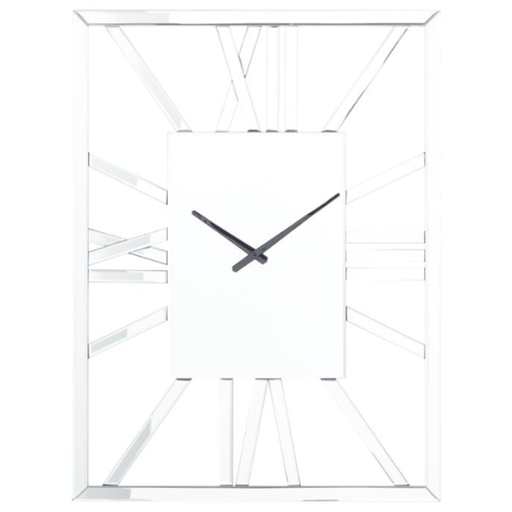 [170962-TT] Silver Wall Clock 32in