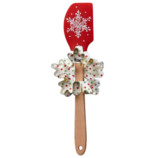 [171092-TT] Let It Snow Cookie Cutter Spatula S/2