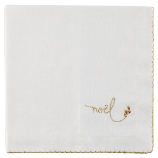 [171207-TT] Sentiment Noel Napkin-Embroidered