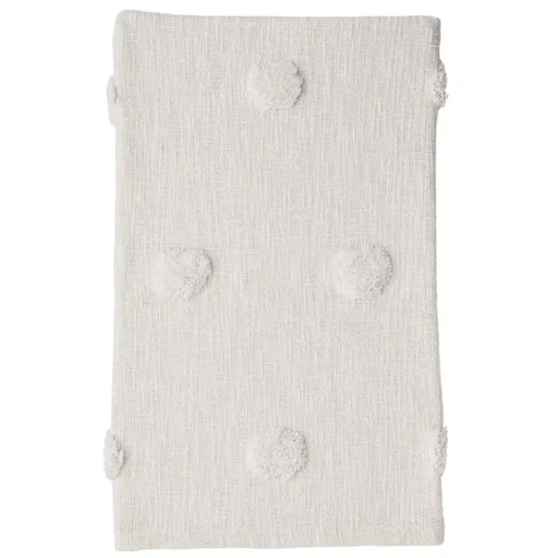 [171391-TT] Cream Tufted Dot Throw