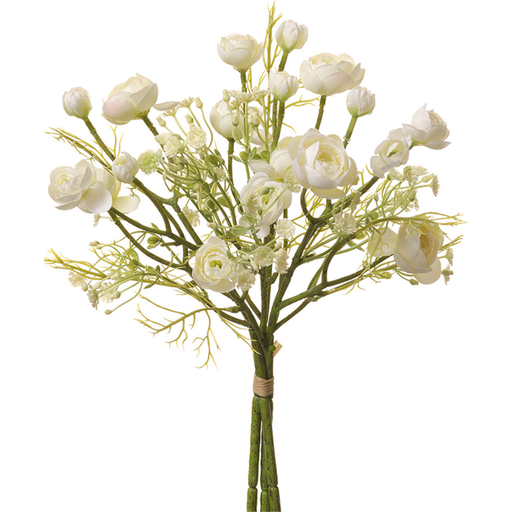 [171433-TT] Rose & Queen Anne's Lace Bouquet