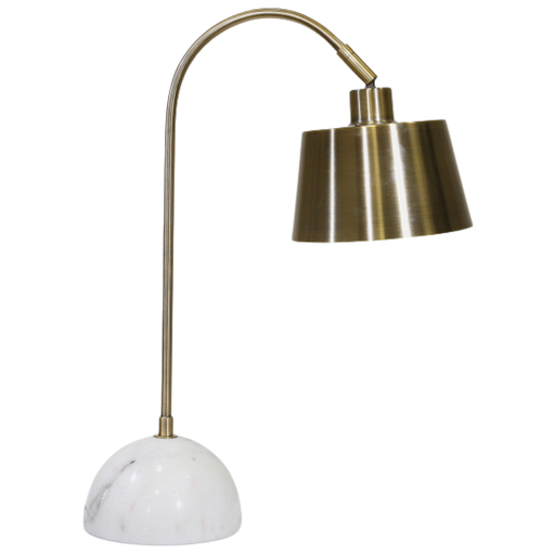 [171484-TT] Metal Desk Lamp Brass Finish 22in