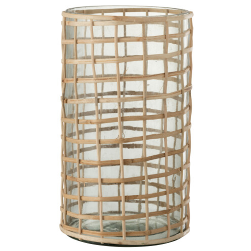 [171615-TT] Violet Glass Hurricane Large