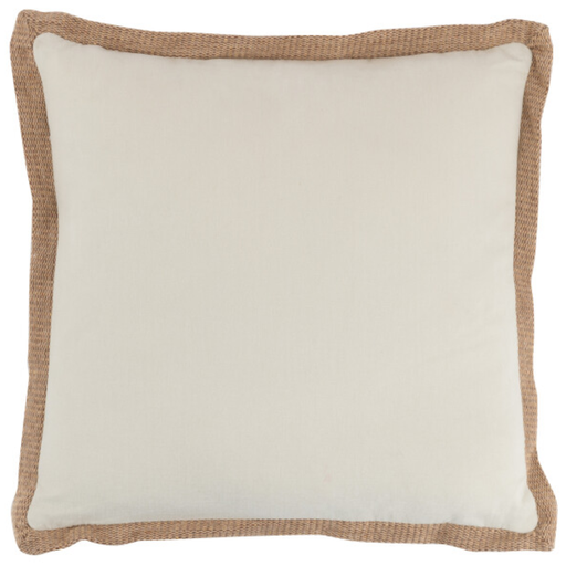 [171621-TT] Jute Border Pillow Cream 20in