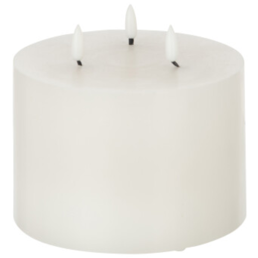 [171626-TT] 3 Flame Led Candle 5x6in