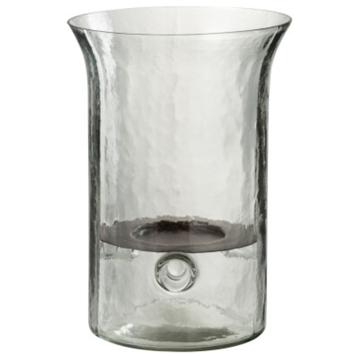 [171642-TT] Blurred Glass Candleholder 10in