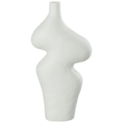 [171646-TT] Twisted Stoneware Vase 12in