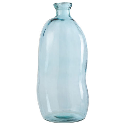 [171660-TT] Olivia Light Blue Glass Vase 28in