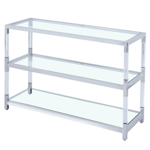 [171704-TT] Acrylic and Glass Console Table