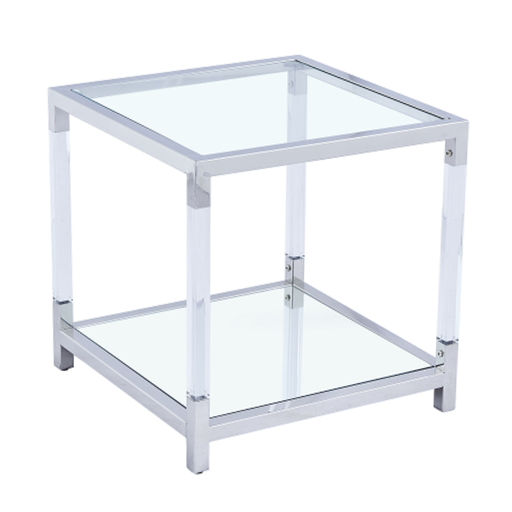 [171706-TT] Acrylic and Glass End Table