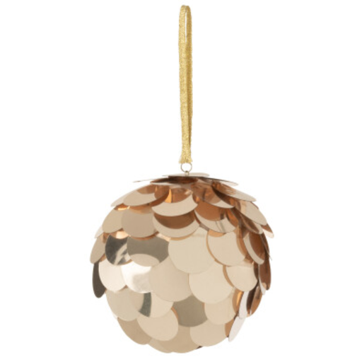 [171757-TT] Sequined Champagne Ornament 4in