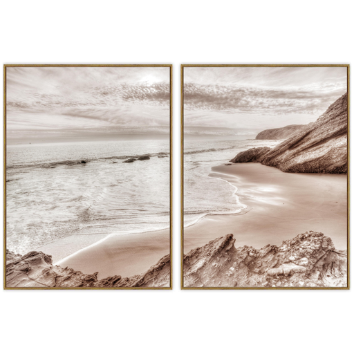 [172073-TT] Sweet Escape Framed Print on Tempered Glass 24x32in 2pc