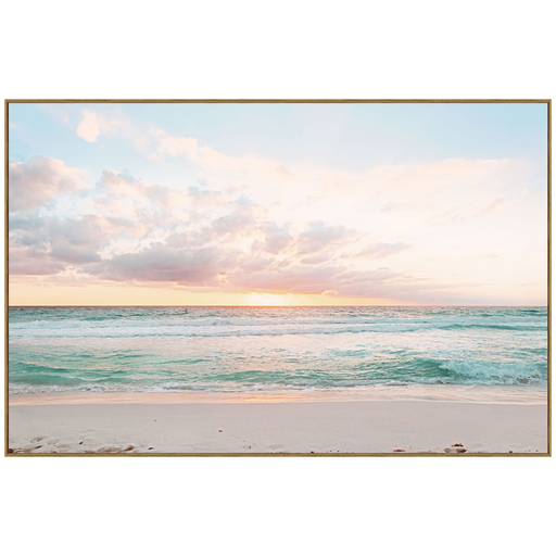 [172076-TT] Sunrise Framed Print on Tempered Glass 52WX34H