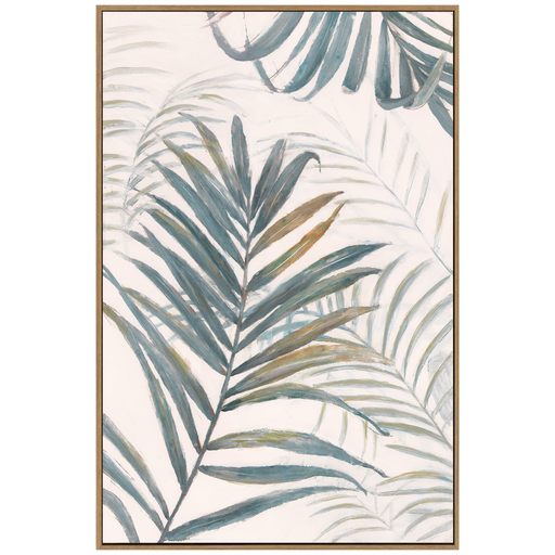 [172084-TT] Soothing Palms II Framed Canvas 24WX36H