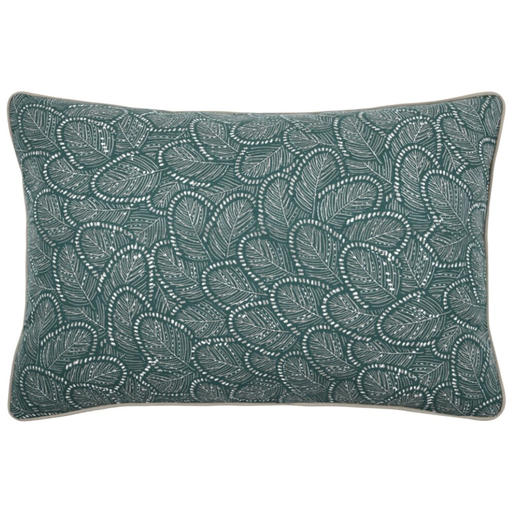 [172459-TT] Mahonia Pillow Emerald 16x24in