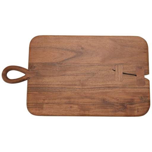 [172657-TT] Acacia Wood Cutting Board with Handle