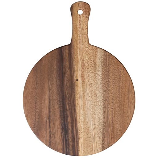 [172658-TT] Suar Wood Cheese/Cutting Board w/ Handle, Natural 16"L x 11-3/4"W