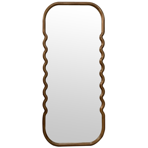 [172683-TT] Retro Wooden Floor Mirror 74in
