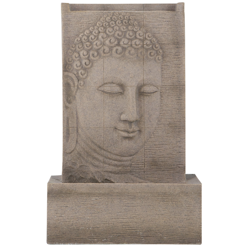 [172711-TT] Buddha Sandstone Fountain 39in