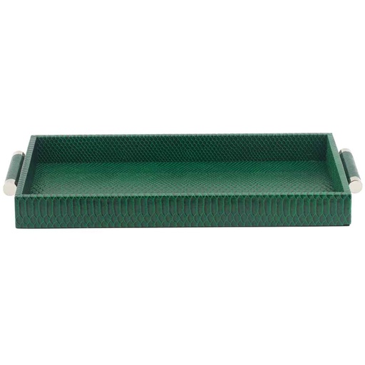 [172787-TT] Green Morelet Tray 21.7in