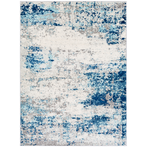 [173277-TT] Chester Aqua Abstract Rug 5x7