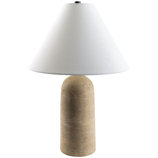 [173271-TT] Agate Travertine Table Lamp 24in