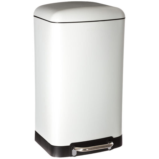 [173367-TT] Ariane Soft Close Step Can White 30L