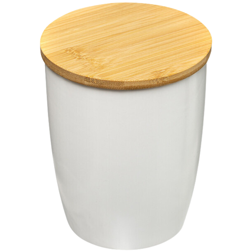 [173393-TT] Ceramic Jar with Bamboo Lid 0.85L