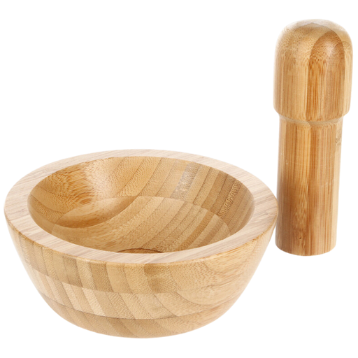 [173456-TT] Bamboo Mortar and Pestle