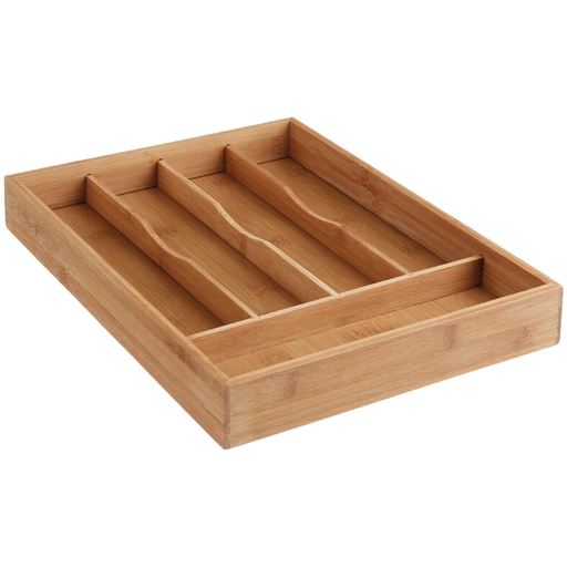[173464-TT] Bamboo Cutlery Tray