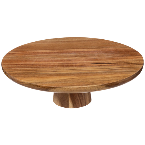 [173519-TT] Acacia Cake Stand 11in