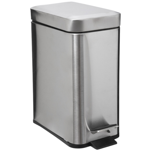 [173521-TT] Rectangle Soft Close Step Can Stainless Steel 5L