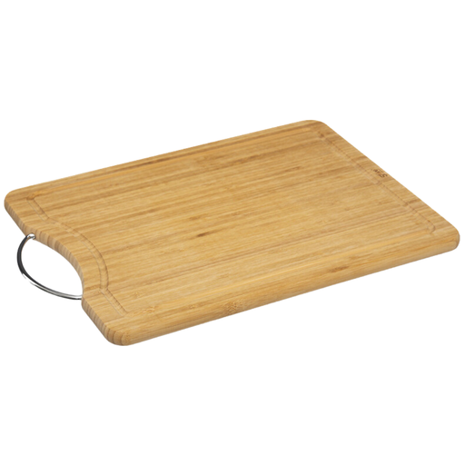 [173525-TT] Bamboo Cutting Board with Stainless Steel Handle 42cmx30cm