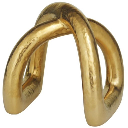 [173685-TT] Gold Infinity Sculpture 8in