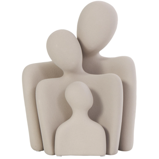 [173695-TT] Ceramic Family Figurine Set of 3