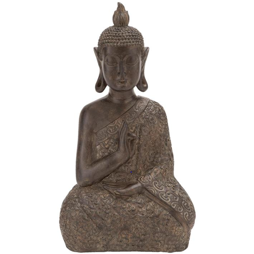 [173697-TT] Sitting Buddha Statue 17in