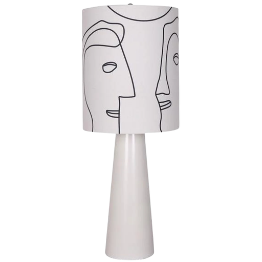 [173730-TT] Modern Face Table Lamp 34in