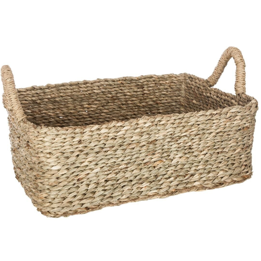 [173771-TT] Killian Natural Square Basket 17in
