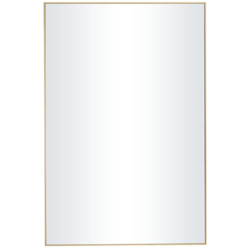 [173821-TT] Rectangle Wall Mirror Gold 24inx36in