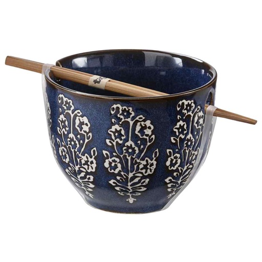 [173910-TT] Cottage Blue Noodle Bowl