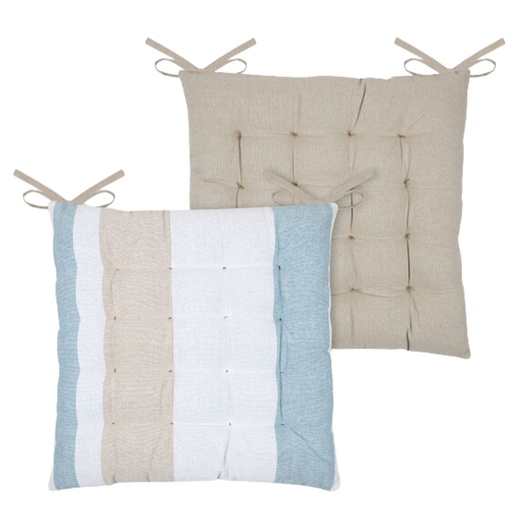 [173925-TT] Bandol Blue Outdoor Pillow 15in