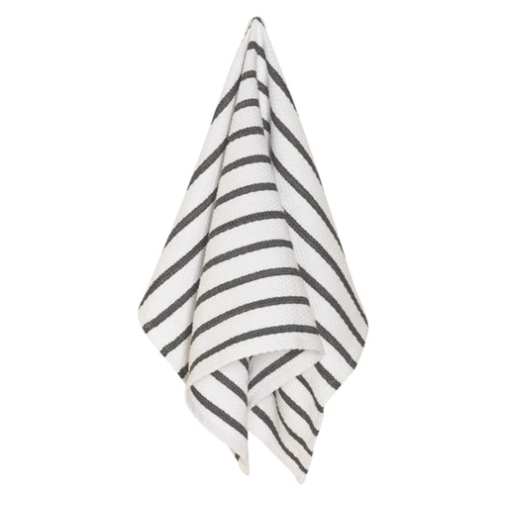 [174086-TT] Basketweave Kitchen Towel Black