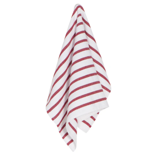 [174087-TT] Basketweave Dishtowel Carmine