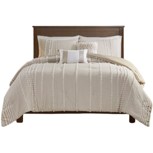 [174196-TT] Anslee 3 Piece Cotton Yarn Dyed Queen Duvet Cover Set