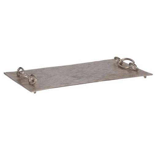 [174219-TT] Rada Silver Link Tray 21in